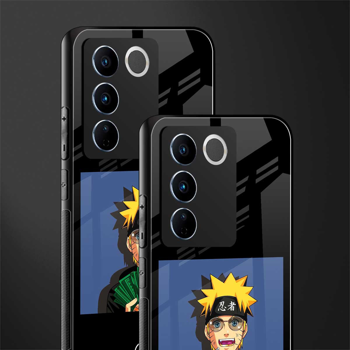 naruto hypebeast back phone cover | glass case for vivo v27 pro 5g