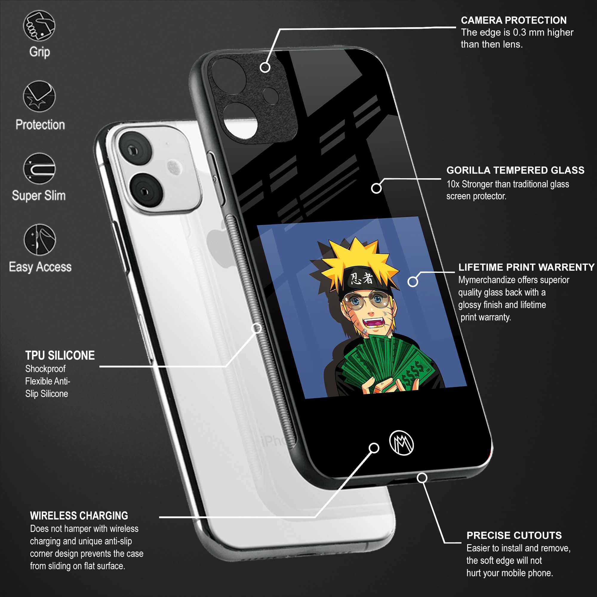 Naruto Hypebeast Phone Cover for Google Pixel 6A Glass Case