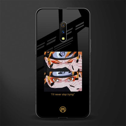 naruto motivation anime glass case for realme x image
