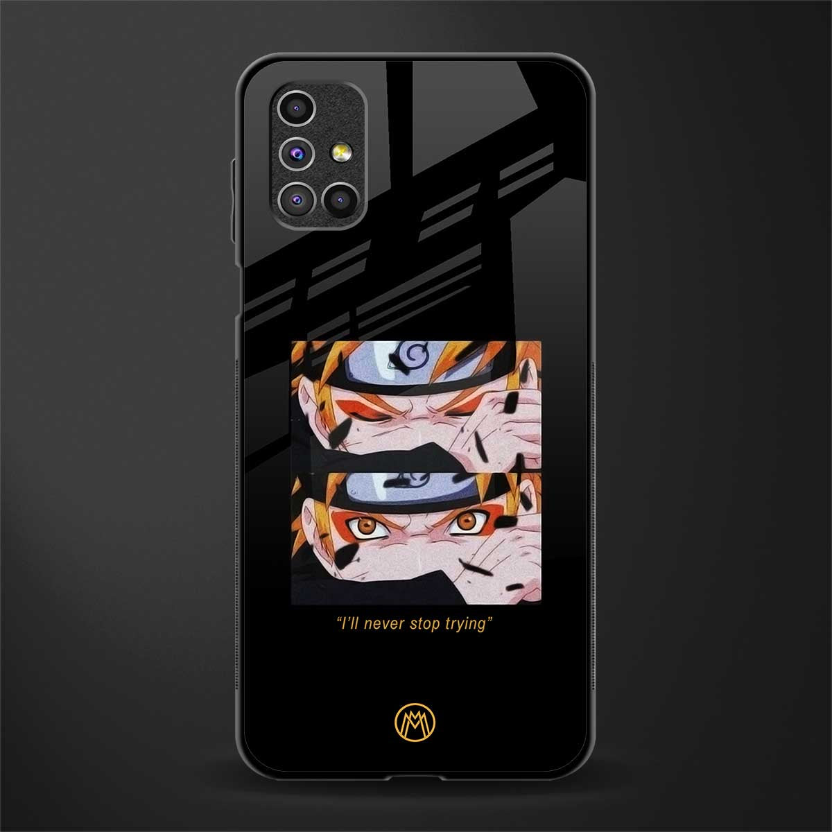 naruto motivation anime glass case for samsung galaxy m51 image