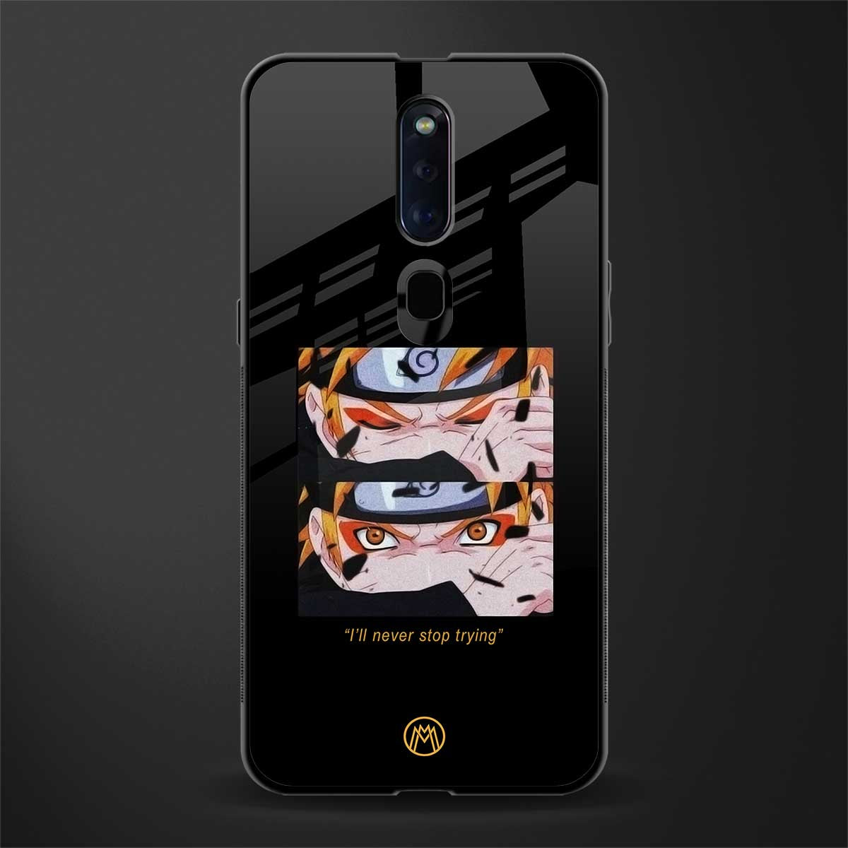naruto motivation anime glass case for oppo f11 pro image