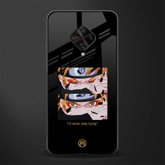 naruto motivation anime glass case for vivo s1 pro image