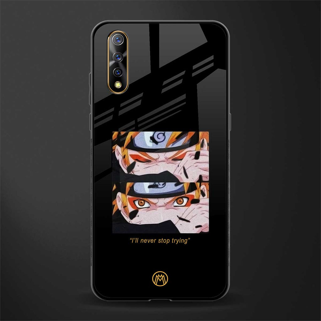 naruto motivation anime glass case for vivo s1 image