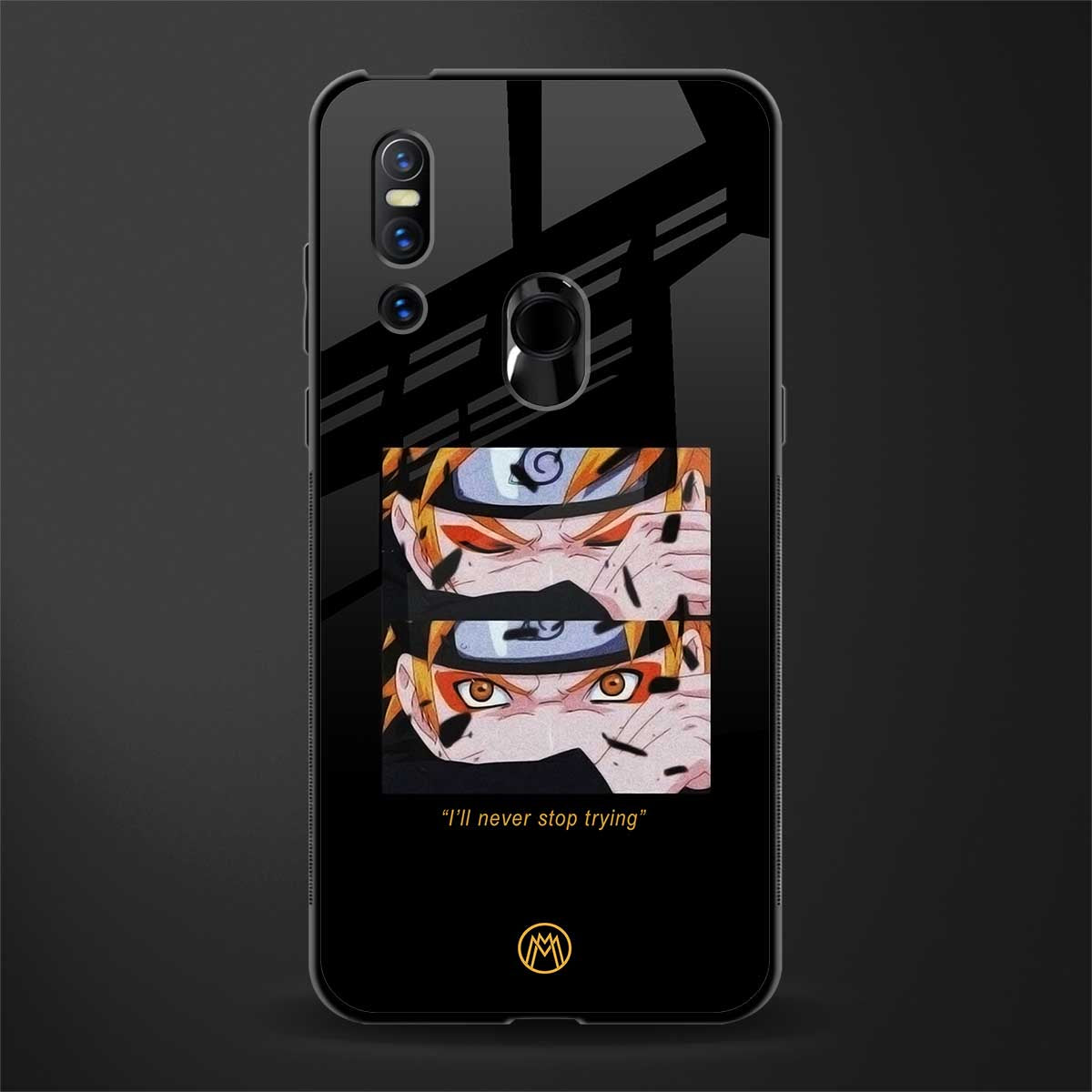 naruto motivation anime glass case for vivo v15 image