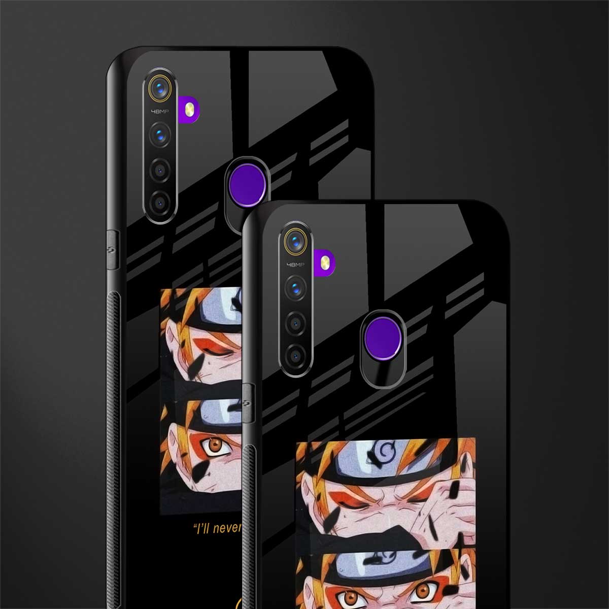 naruto motivation anime glass case for realme 5 image-2