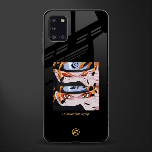 naruto motivation anime glass case for samsung galaxy a31 image