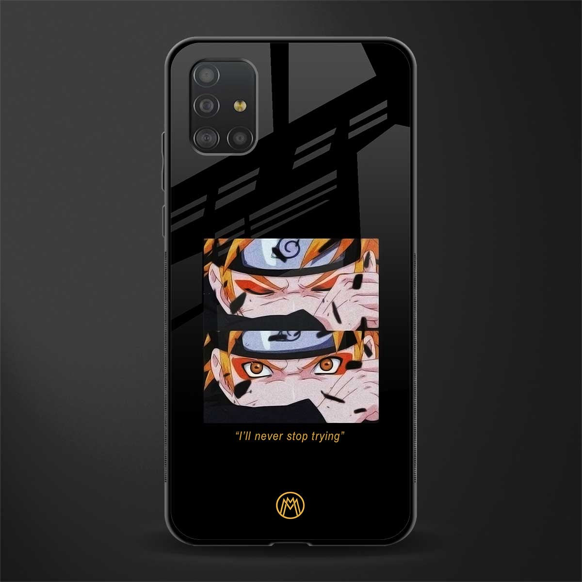 naruto motivation anime glass case for samsung galaxy a51 image