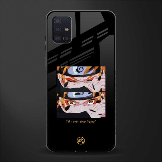 naruto motivation anime glass case for samsung galaxy a71 image