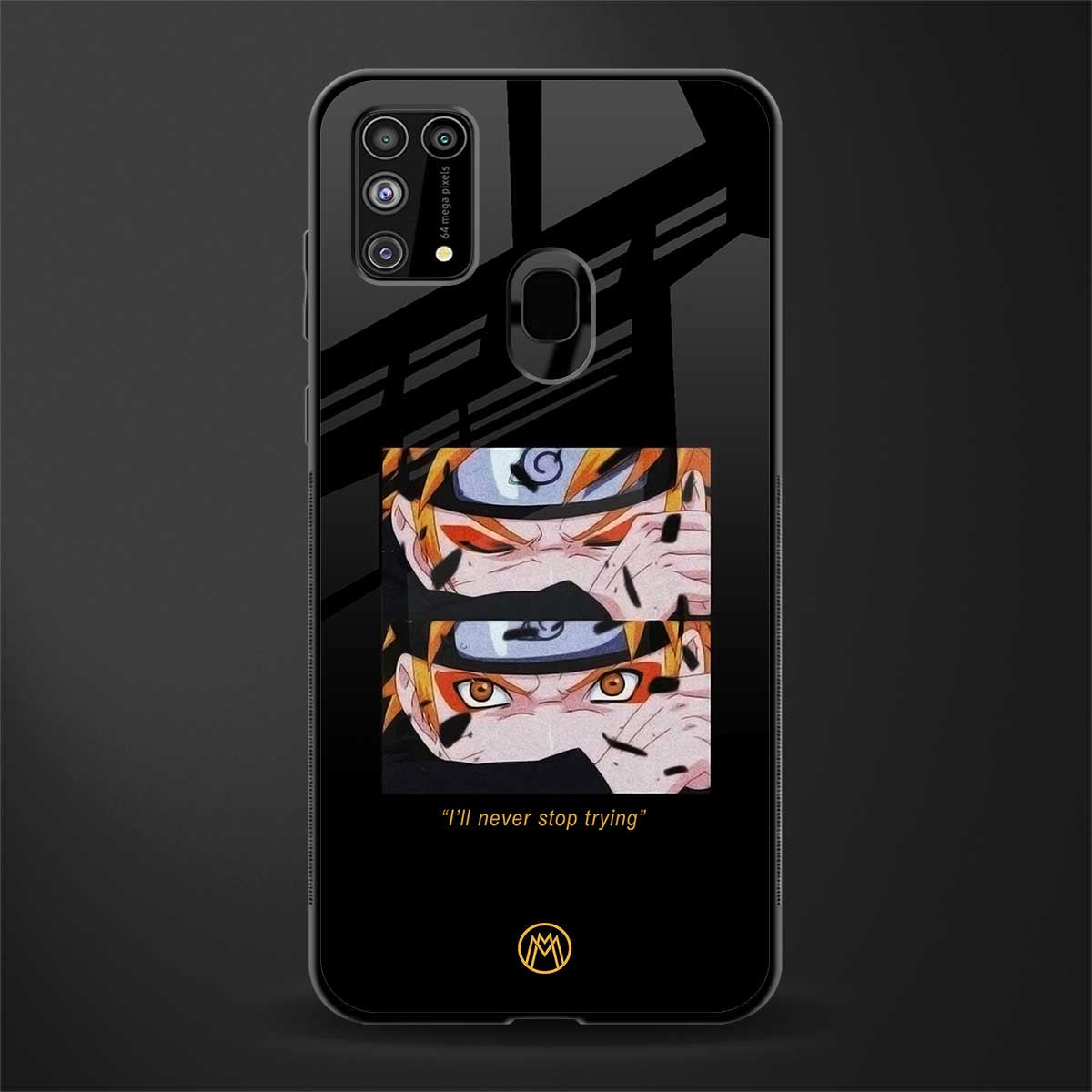 naruto motivation anime glass case for samsung galaxy m31 prime edition image