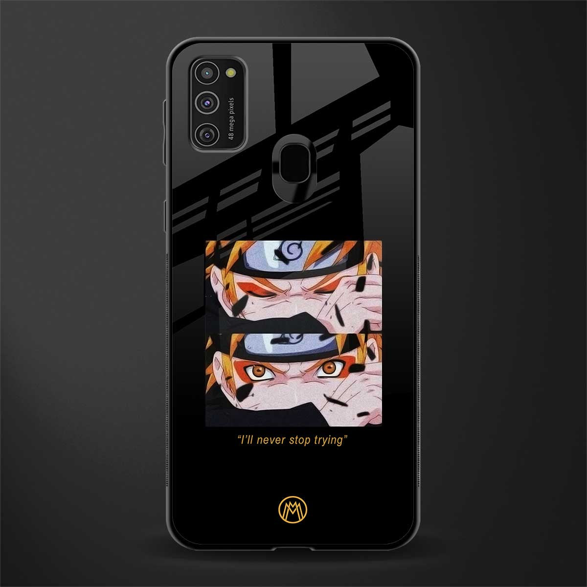 naruto motivation anime glass case for samsung galaxy m30s image