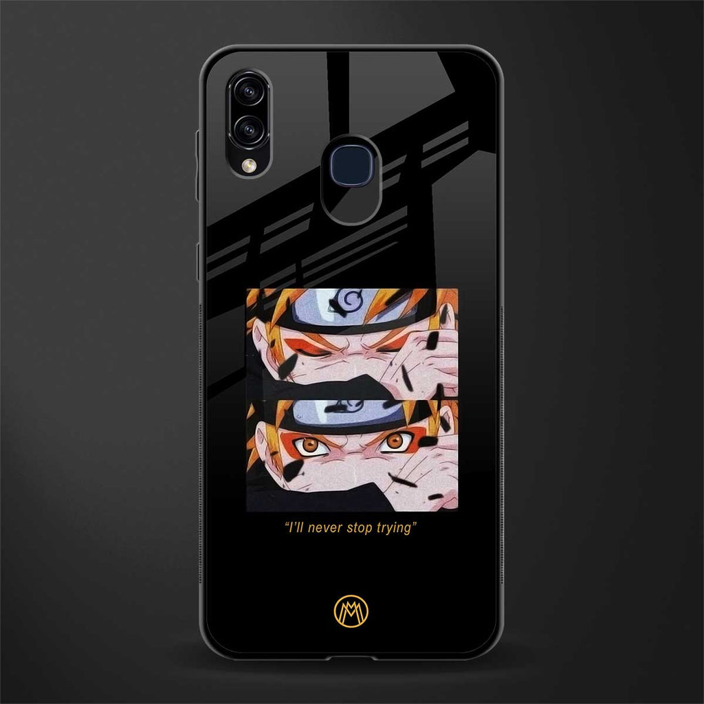 naruto motivation anime glass case for samsung galaxy m10s image