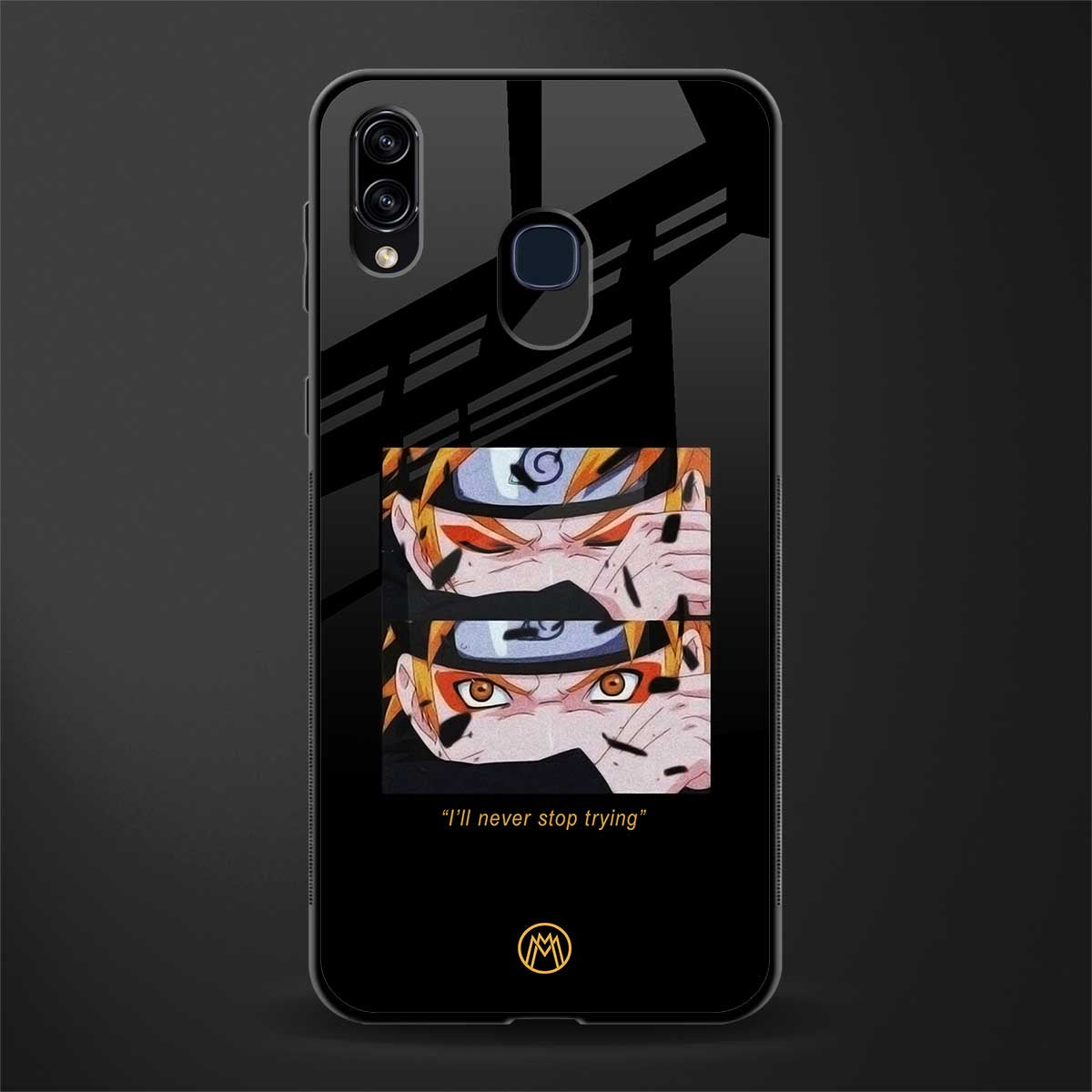 naruto motivation anime glass case for samsung galaxy m10s image
