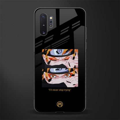 naruto motivation anime glass case for samsung galaxy note 10 plus image