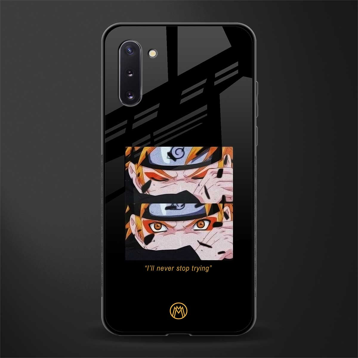 naruto motivation anime glass case for samsung galaxy note 10 image