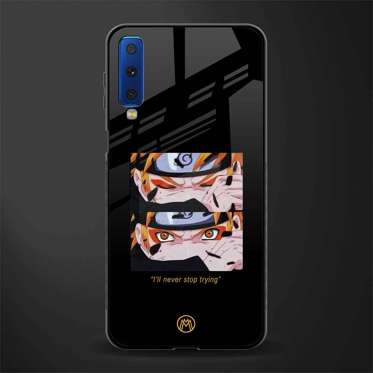 naruto motivation anime glass case for samsung galaxy a7 2018 image