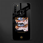 naruto motivation anime glass case for redmi note 8 image