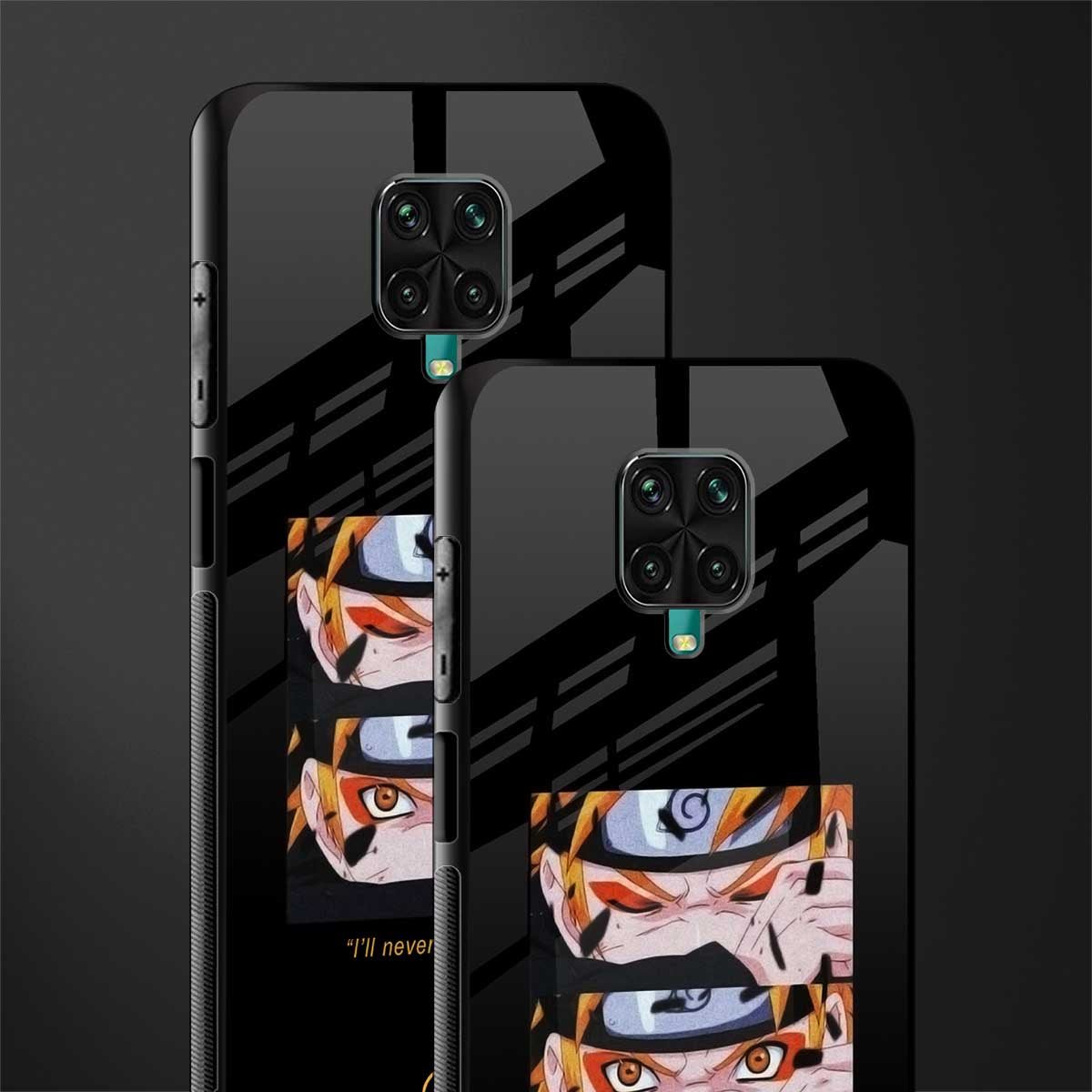 naruto motivation anime glass case for redmi note 9 pro image-2