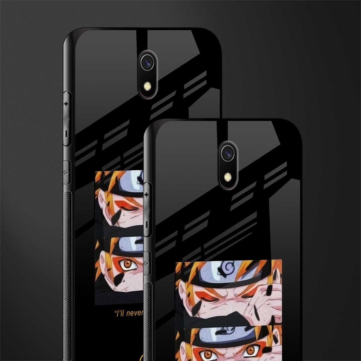 naruto motivation anime glass case for redmi 8a image-2