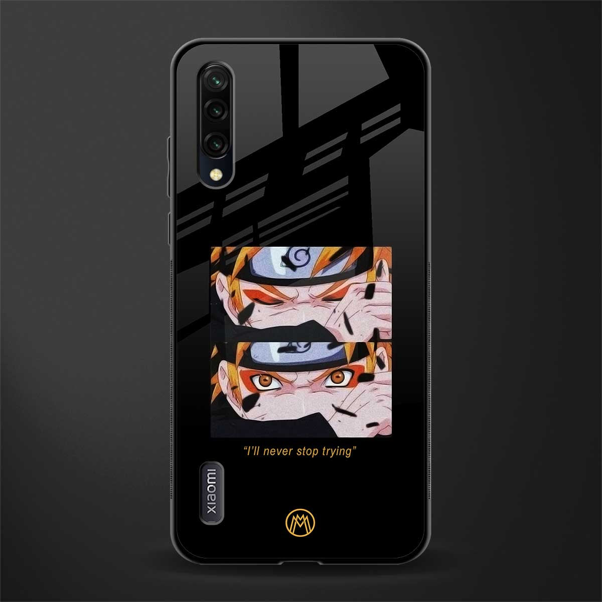 naruto motivation anime glass case for mi a3 redmi a3 image