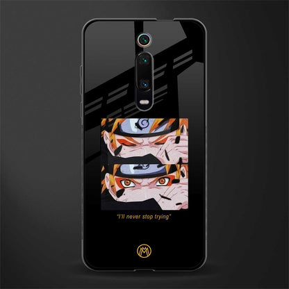 naruto motivation anime glass case for redmi k20 image