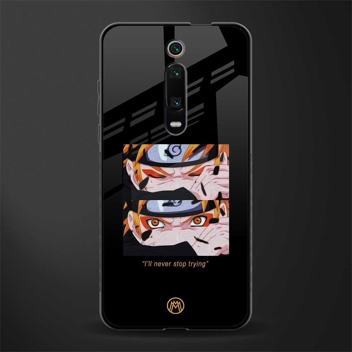 naruto motivation anime glass case for redmi k20 pro image
