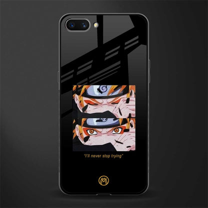 naruto motivation anime glass case for oppo a3s image
