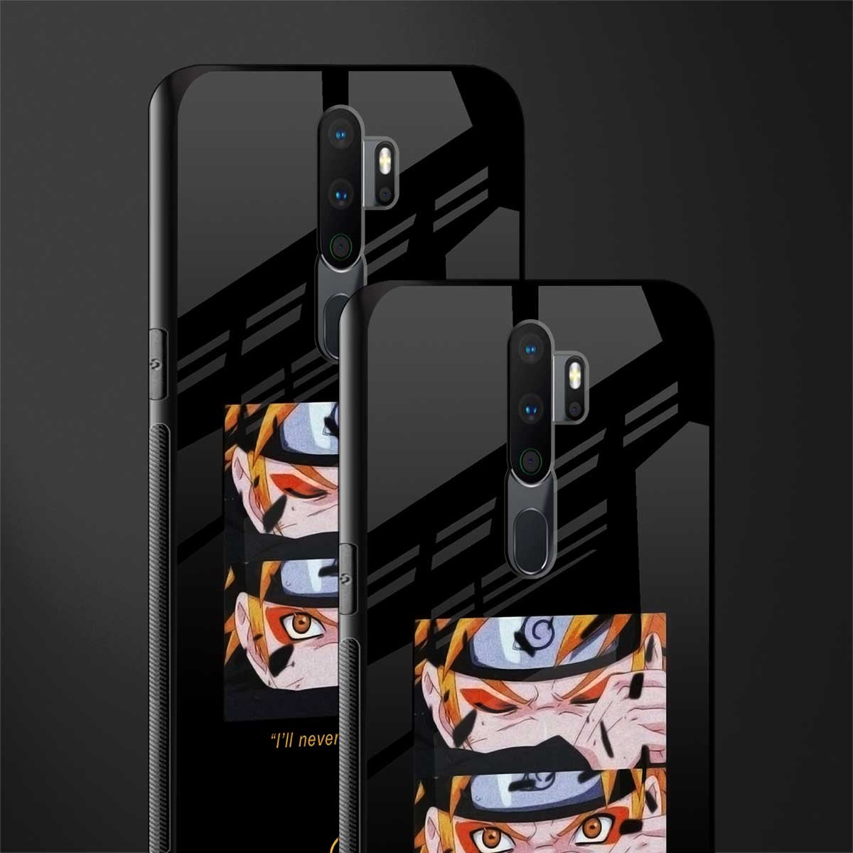 naruto motivation anime glass case for oppo a5 2020 image-2