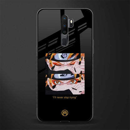 naruto motivation anime glass case for oppo a5 2020 image