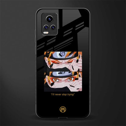 naruto motivation anime back phone cover | glass case for vivo y73
