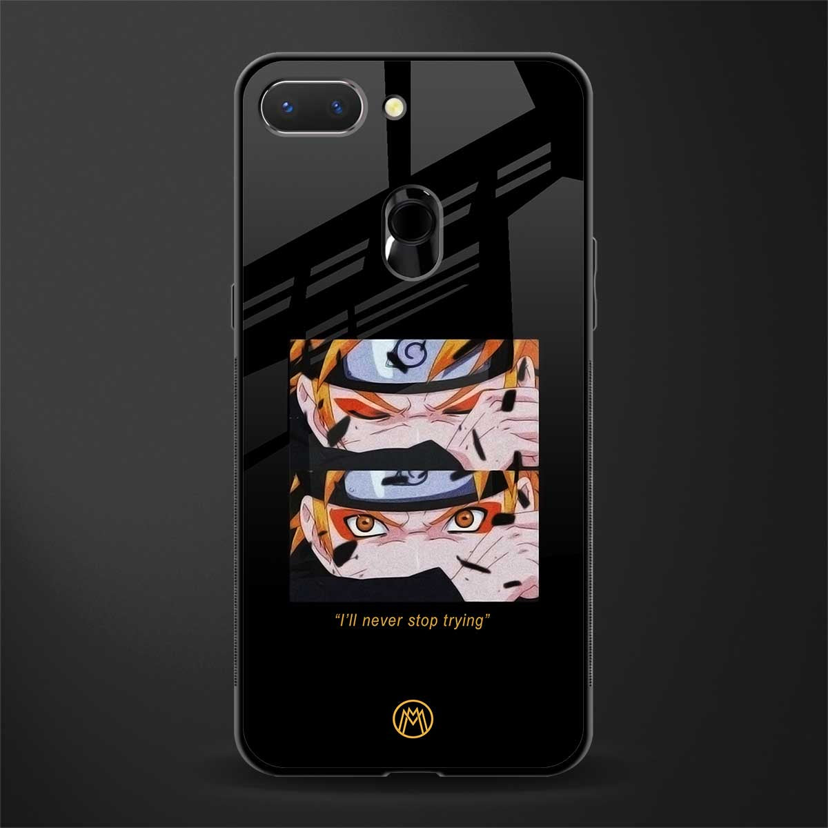 naruto motivation anime glass case for oppo a5 image