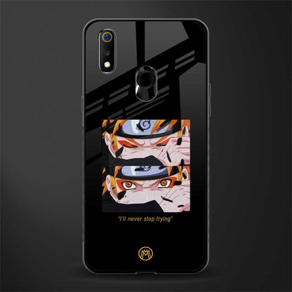 naruto motivation anime glass case for realme 3 pro image