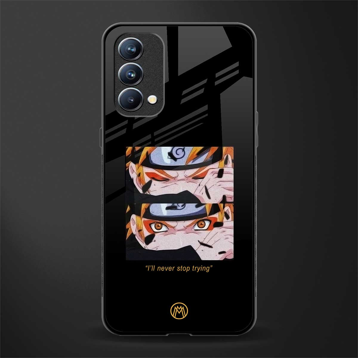 naruto motivation anime glass case for oppo f19 image
