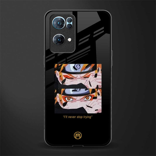 naruto motivation anime glass case for oppo reno7 pro 5g image