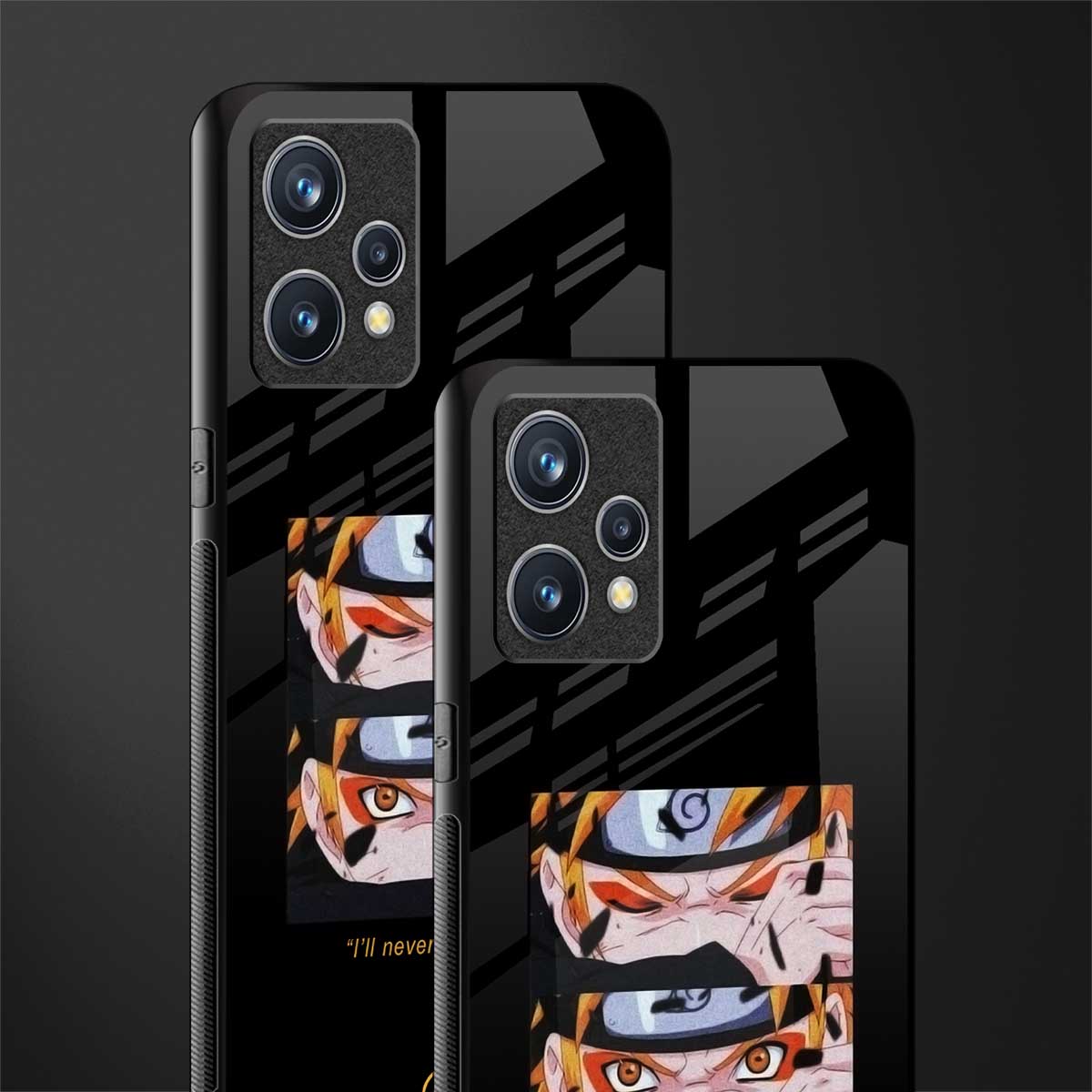 naruto motivation anime glass case for realme 9 pro plus 5g image-2