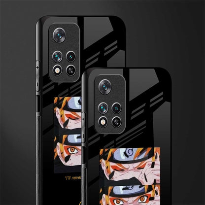 naruto motivation anime glass case for poco m4 pro 5g image-2