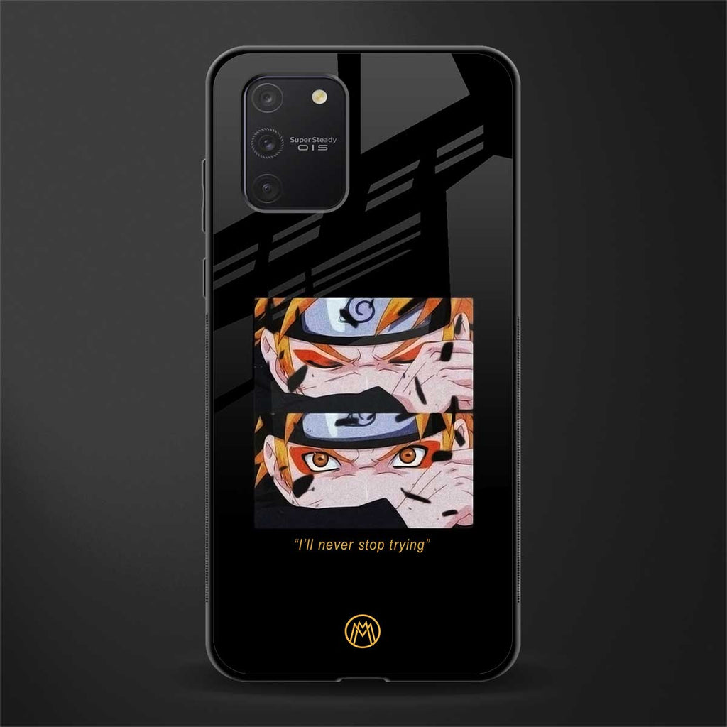 naruto motivation anime glass case for samsung galaxy s10 lite image