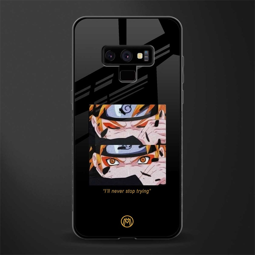 naruto motivation anime glass case for samsung galaxy note 9 image