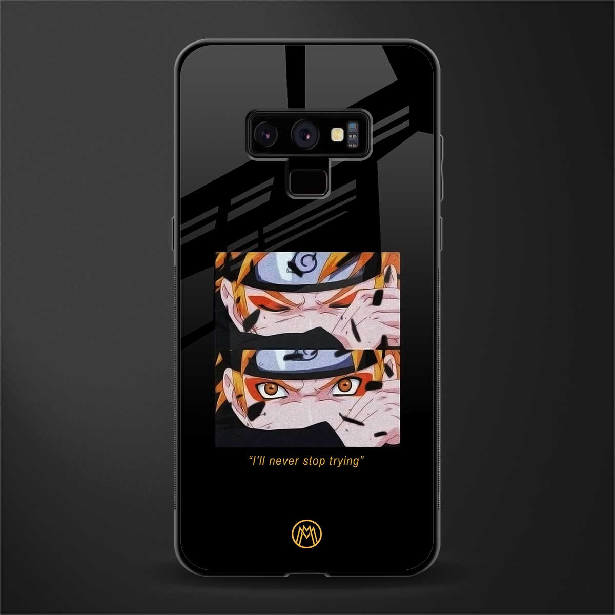 naruto motivation anime glass case for samsung galaxy note 9 image