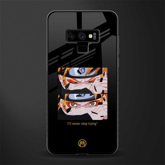 naruto motivation anime glass case for samsung galaxy note 9 image