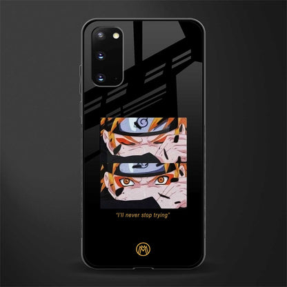 naruto motivation anime glass case for samsung galaxy s20 image