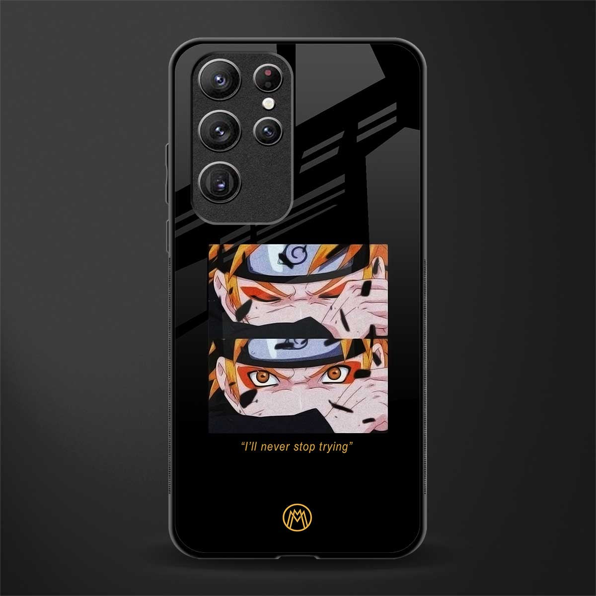 naruto motivation anime glass case for samsung galaxy s22 ultra 5g image