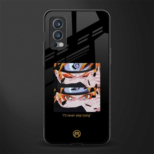 naruto motivation anime glass case for oneplus nord 2 5g image