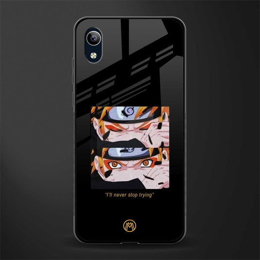 naruto motivation anime glass case for vivo y1s without fingerprint image