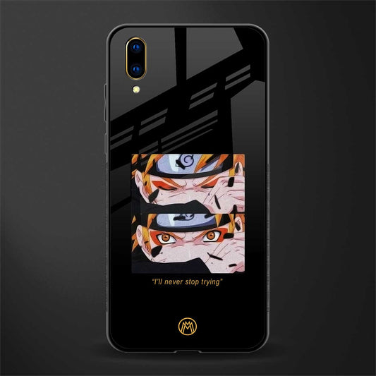 naruto motivation anime glass case for vivo v11 pro image