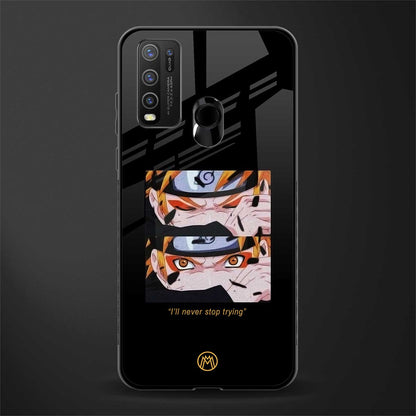 naruto motivation anime glass case for vivo y30 image