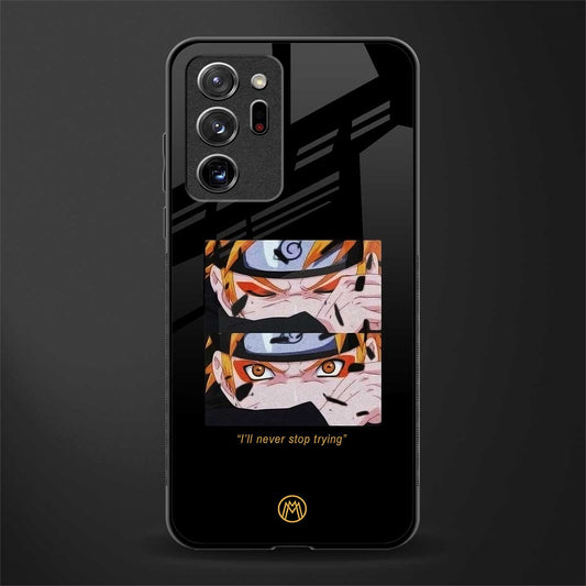 naruto motivation anime glass case for samsung galaxy note 20 ultra 5g image