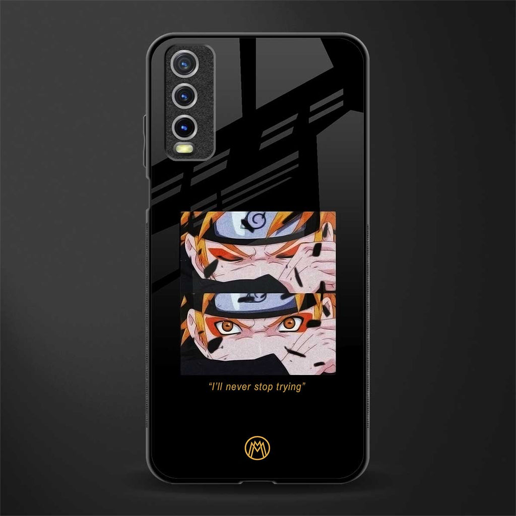 naruto motivation anime glass case for vivo y20i vivo y20t image