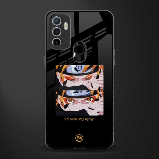 naruto motivation anime glass case for oppo a53 image