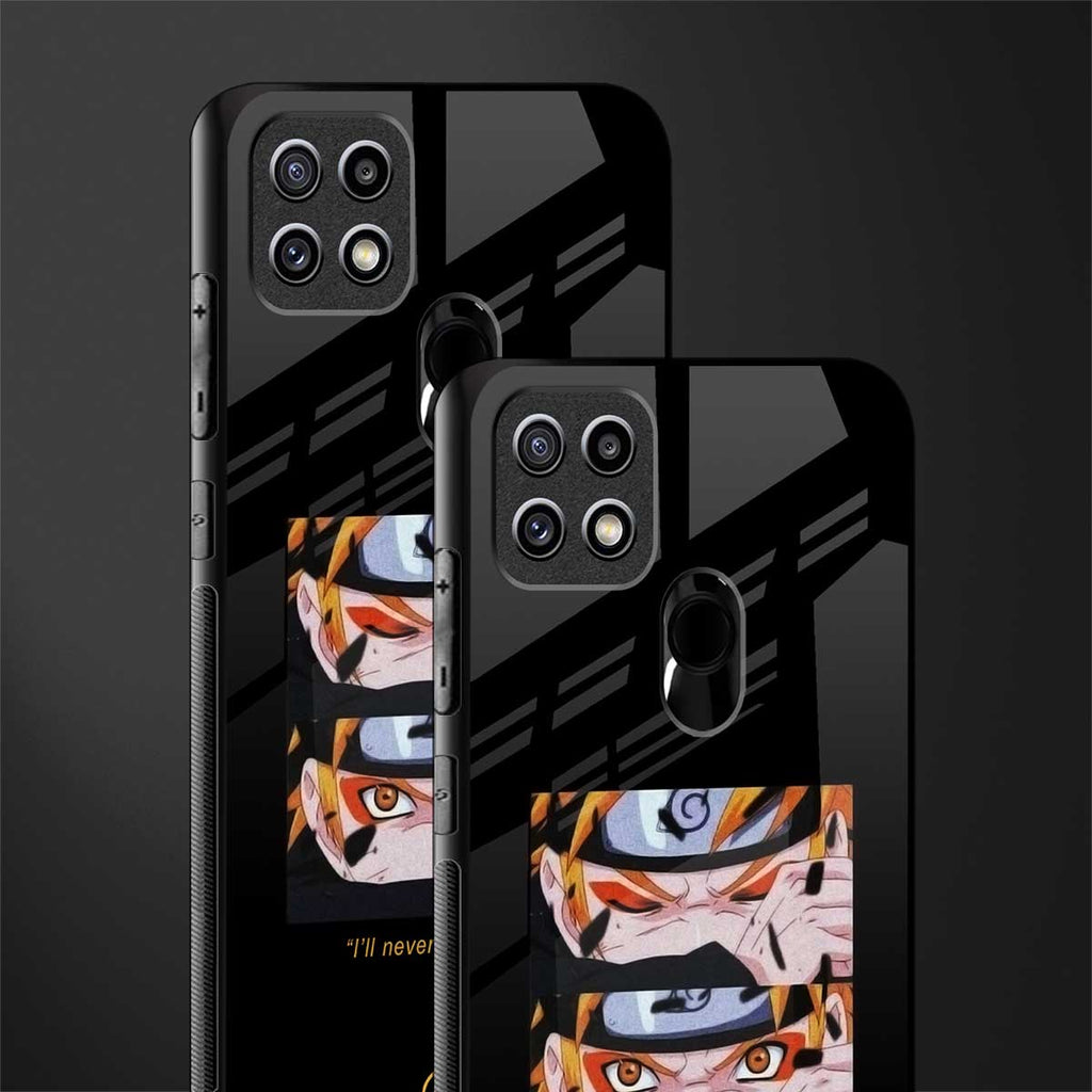 naruto motivation anime glass case for oppo a15 image-2