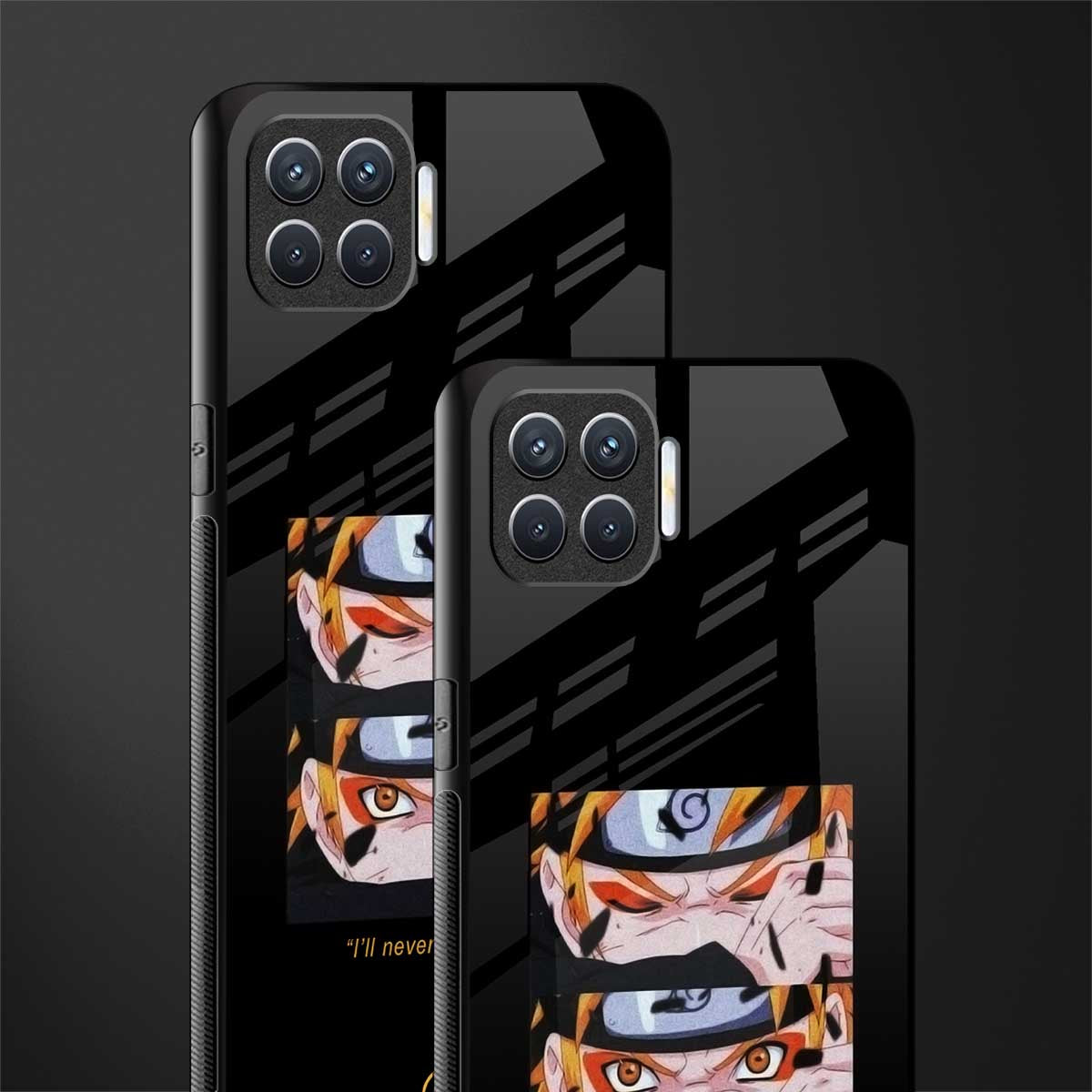 naruto motivation anime glass case for oppo f17 image-2